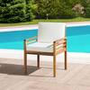 Alaterre Furniture Okemo Acacia Outdoor Dining Chair with Cushion ANOK02ANO